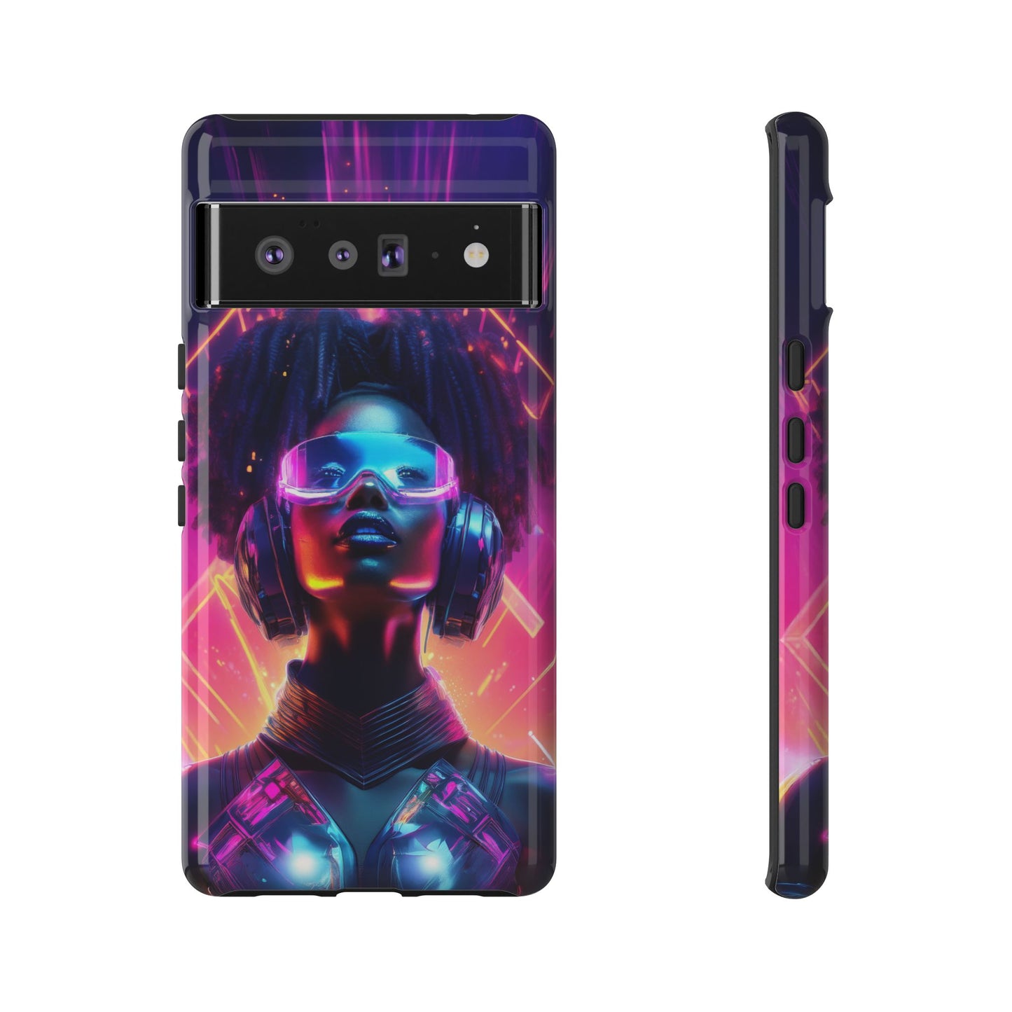 Futuristic Cyberpunk Female Cell Phone Case 030