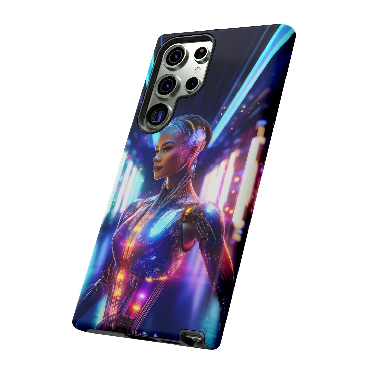 Futuristic Human Android Hybrid Cell Phone Case 010