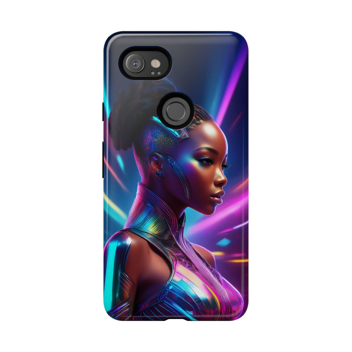 Futuristic Cyberpunk Female Cell Phone Case 014