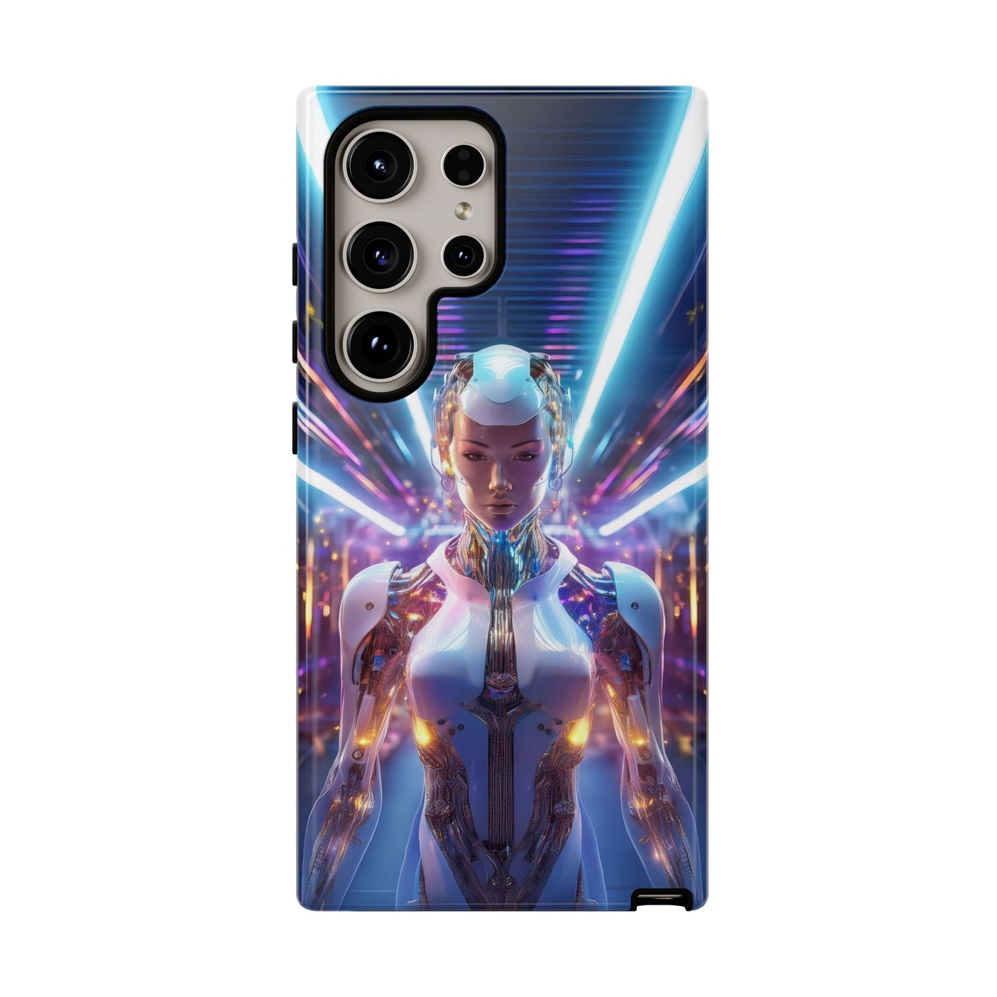 Futuristic Human Android Hybrid Cell Phone Case 007