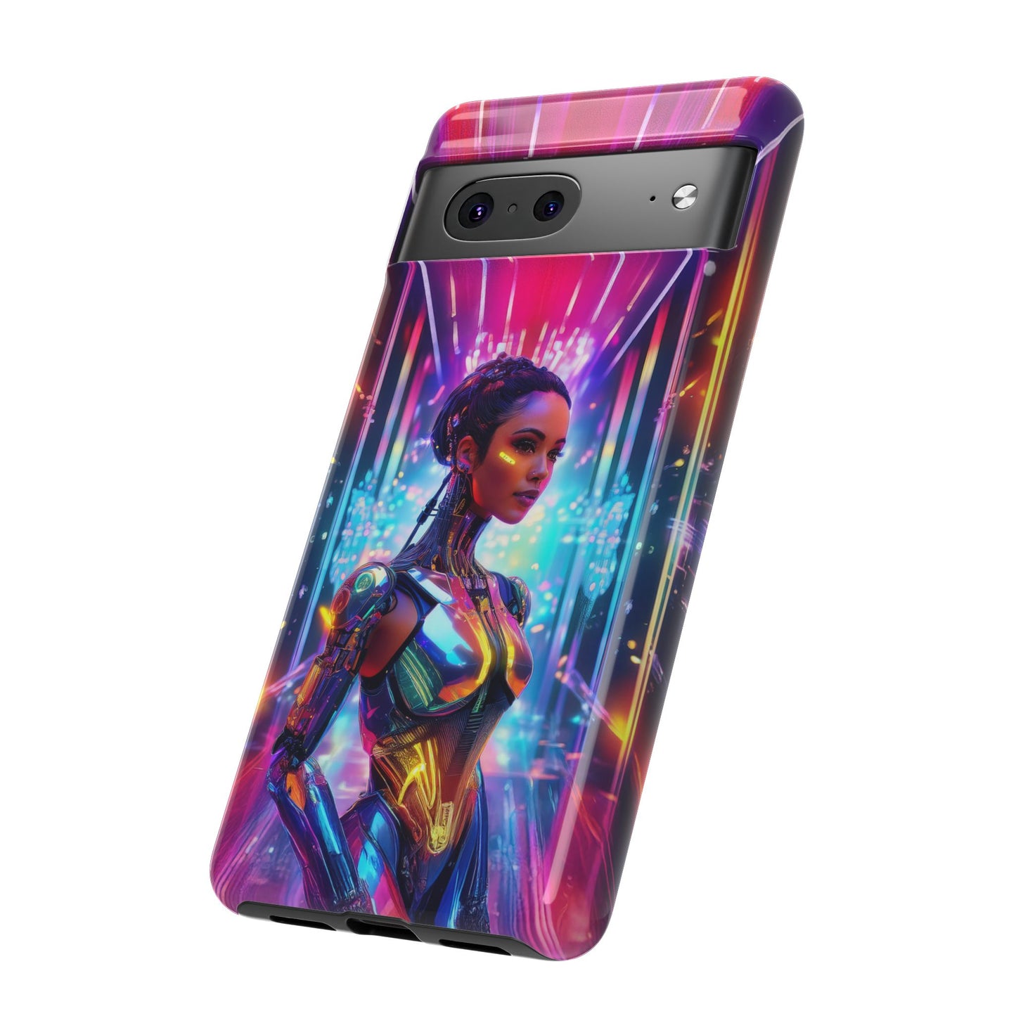 Futuristic Human Android Hybrid Cell Phone Case 006