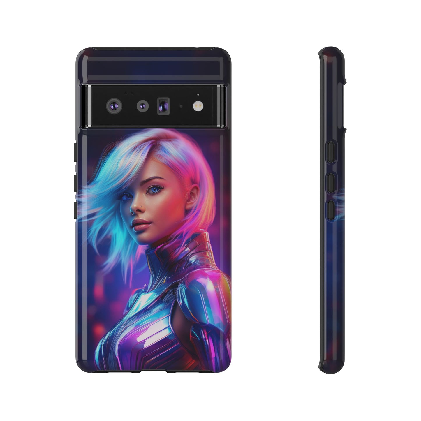 Futuristic Cyberpunk Female Cell Phone Case 028