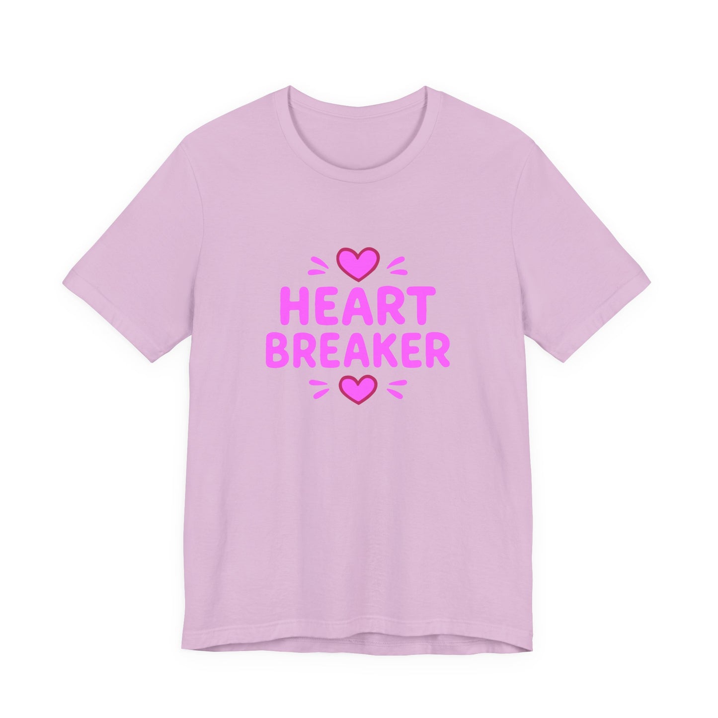 Colorful Design Heartbreaker Shirt – Cute Bubble Letter Tee with a Sarcastic Twist for Sweet but Savage Individuals. Unisex Jersey Short Sleeve Tee