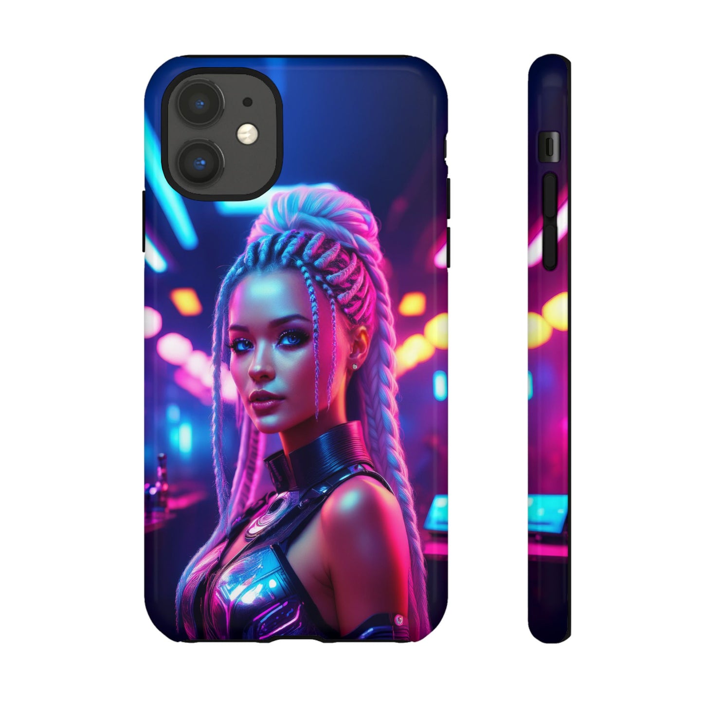 Futuristic Cyberpunk Female Cell Phone Case 007