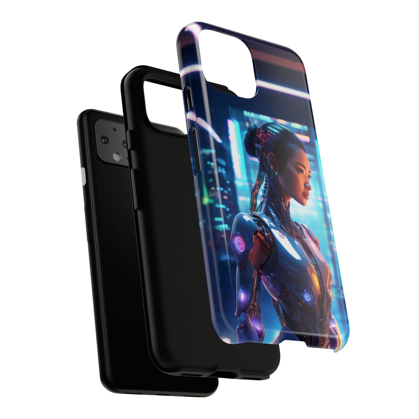 Futuristic Human Android Hybrid Cell Phone Case 013