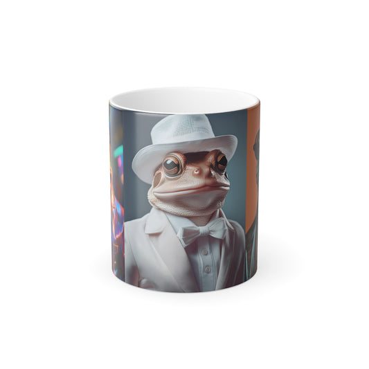 Fashion Frogs Color Morphing Mug, 11oz