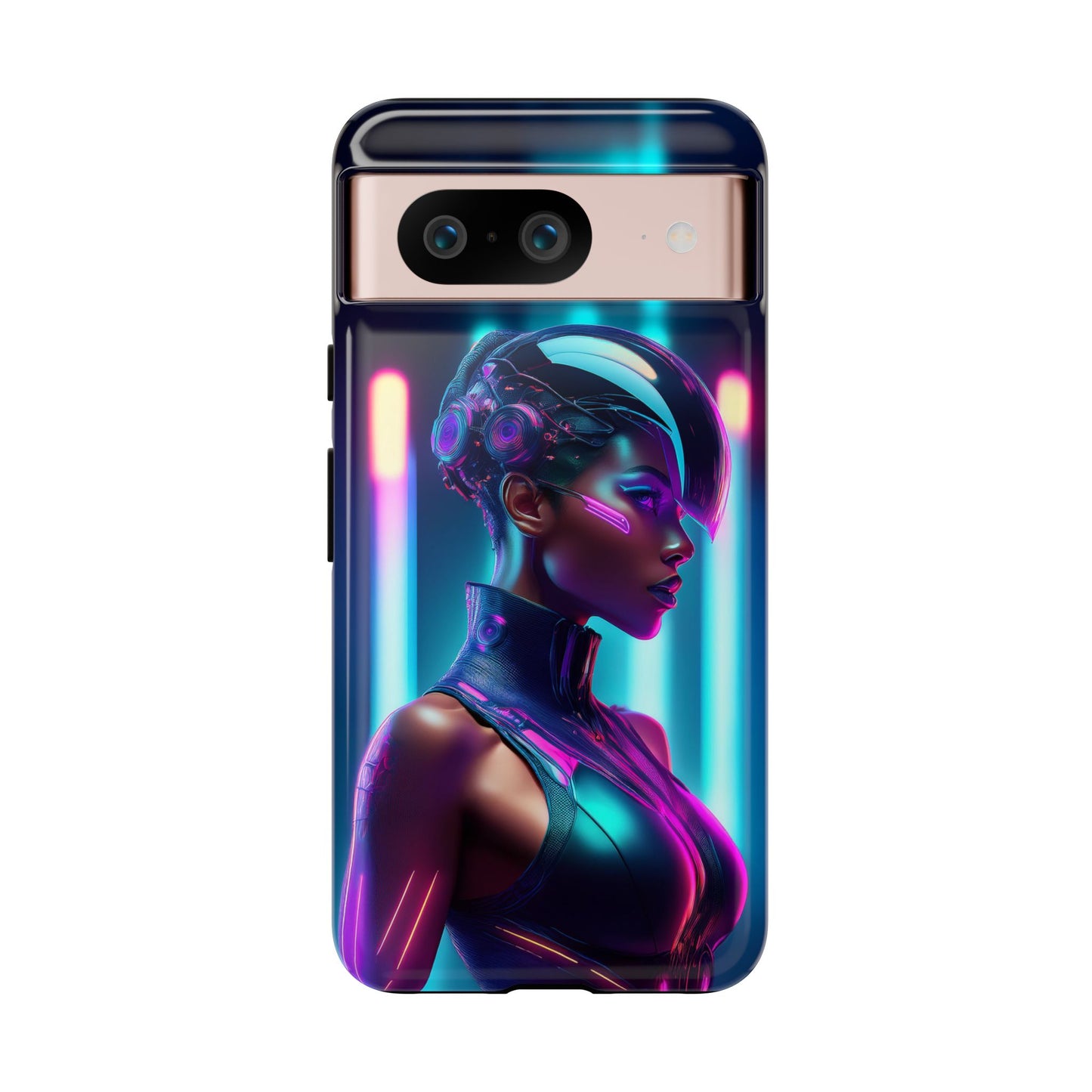 Futuristic Cyberpunk Female Cell Phone Case 021