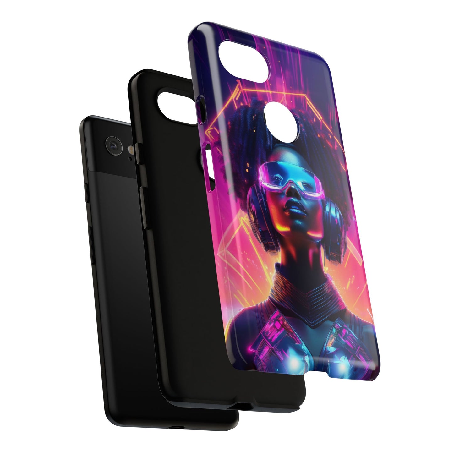 Futuristic Cyberpunk Female Cell Phone Case 030