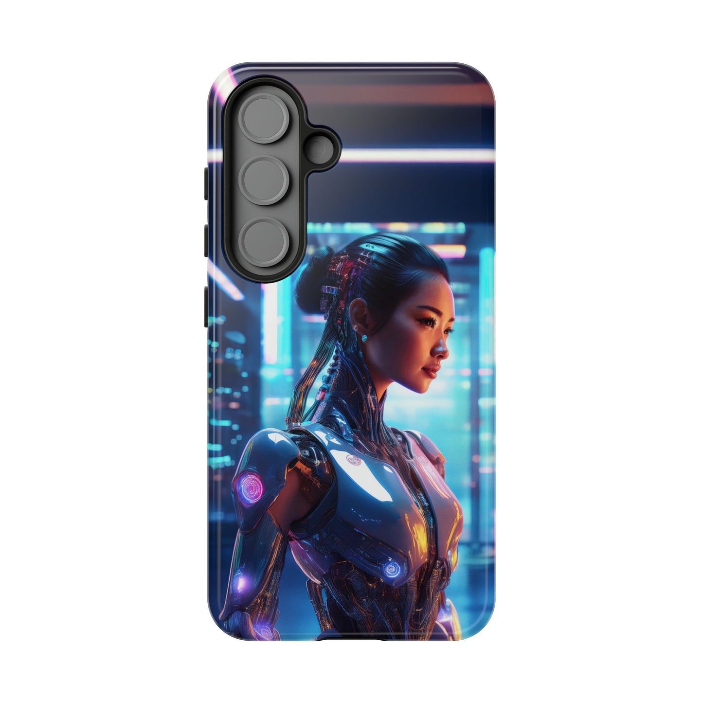 Futuristic Human Android Hybrid Cell Phone Case 013