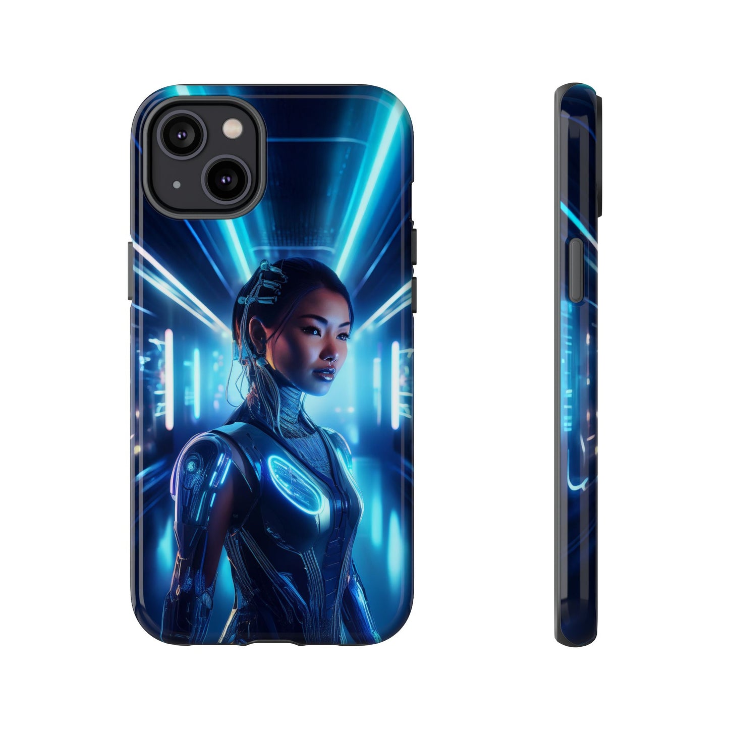 Futuristic Human Android Hybrid Cell Phone Case 004