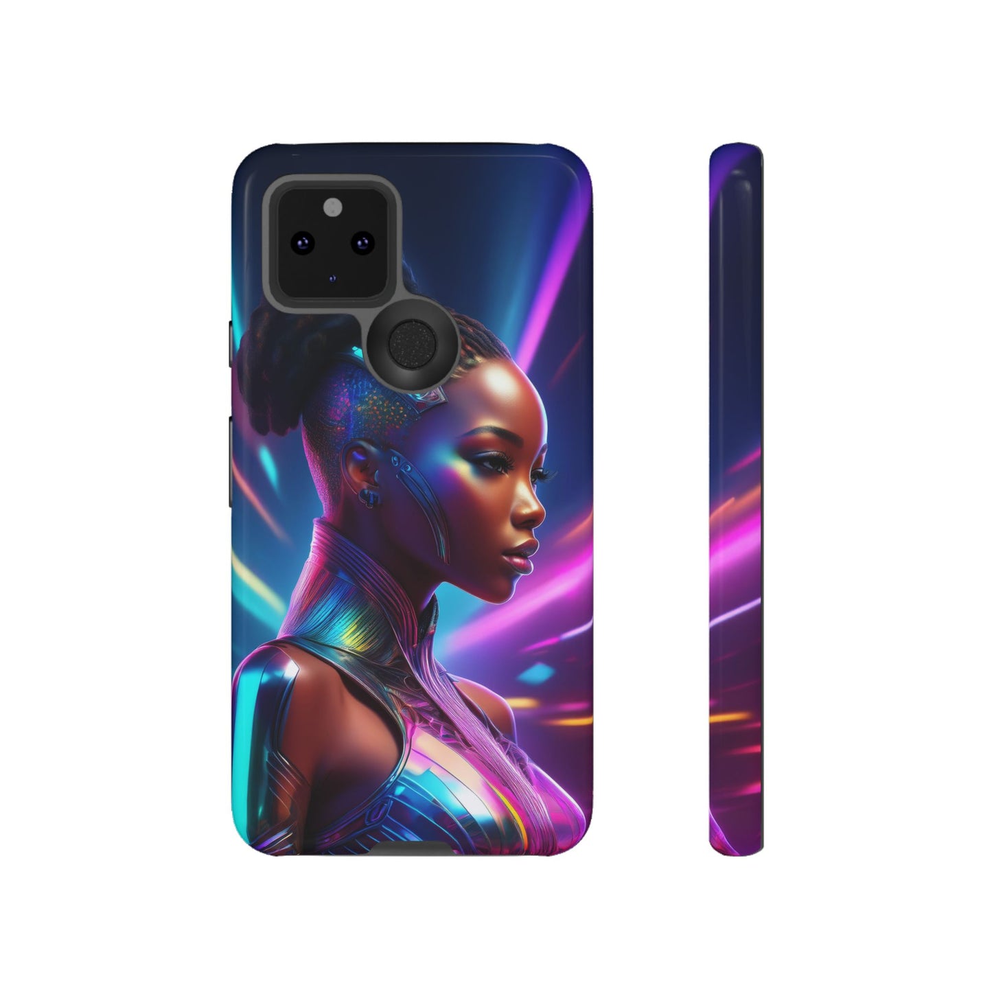 Futuristic Cyberpunk Female Cell Phone Case 014