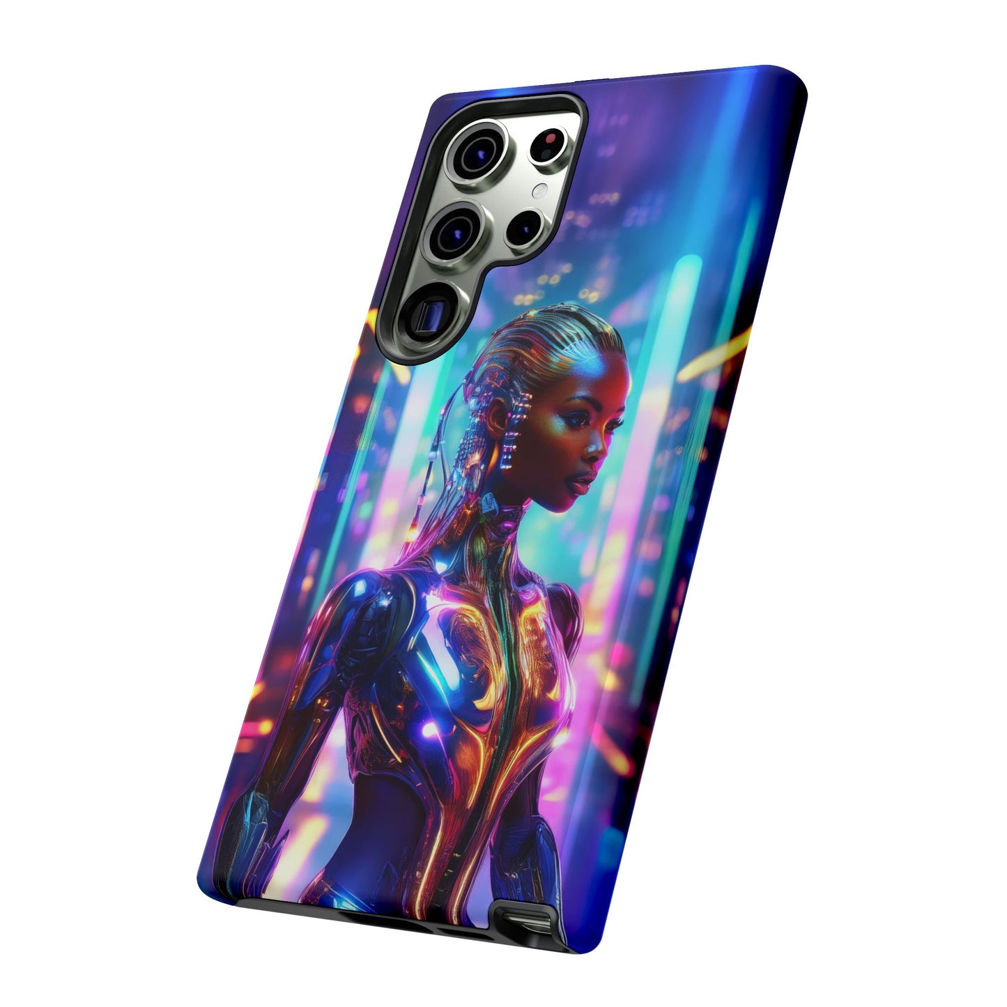 Futuristic Human Android Hybrid Cell Phone Case 018