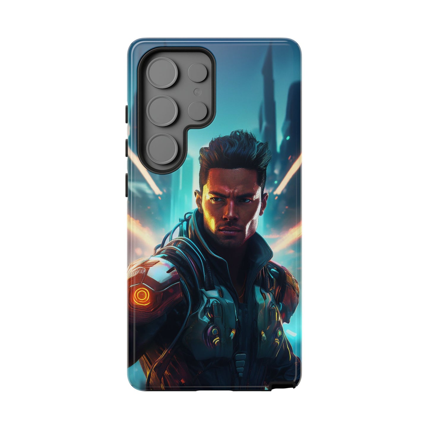 Futuristic Cyberpunk Male Cell Phone Case 015