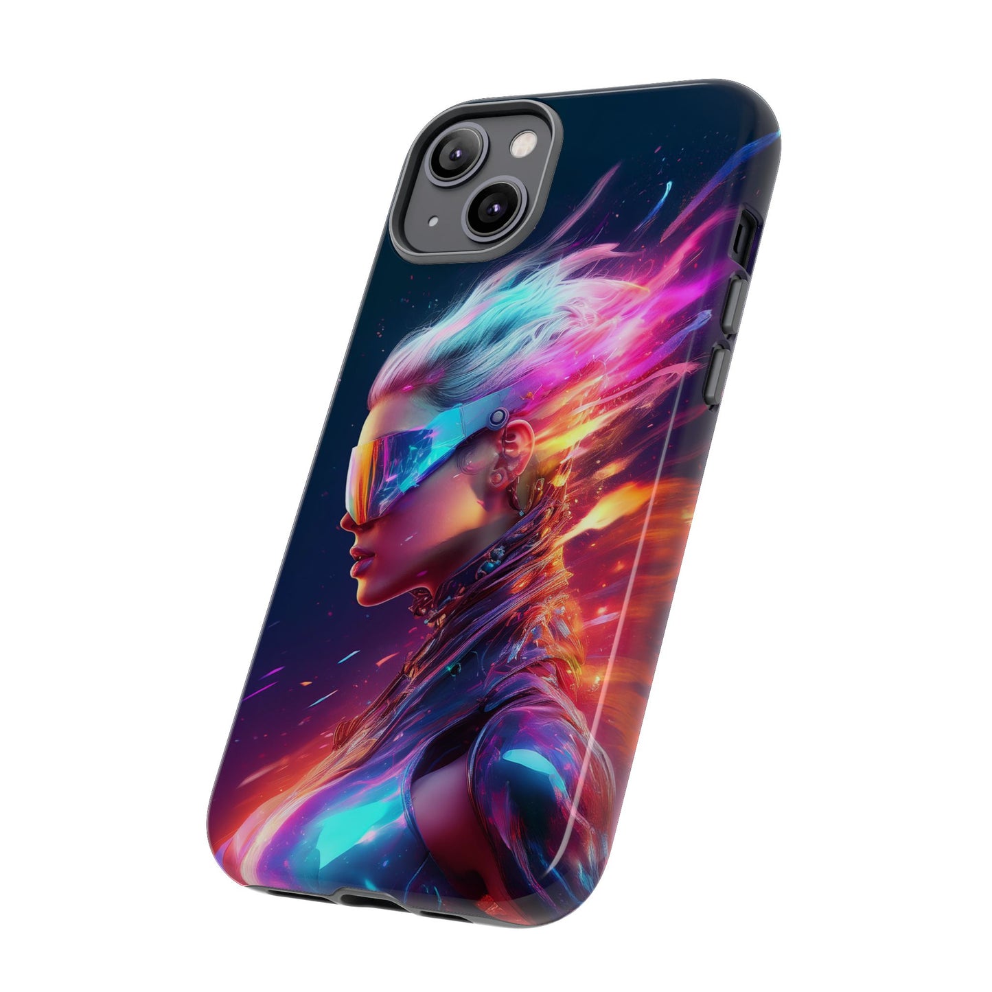 Futuristic Cyberpunk Female Cell Phone Case 025