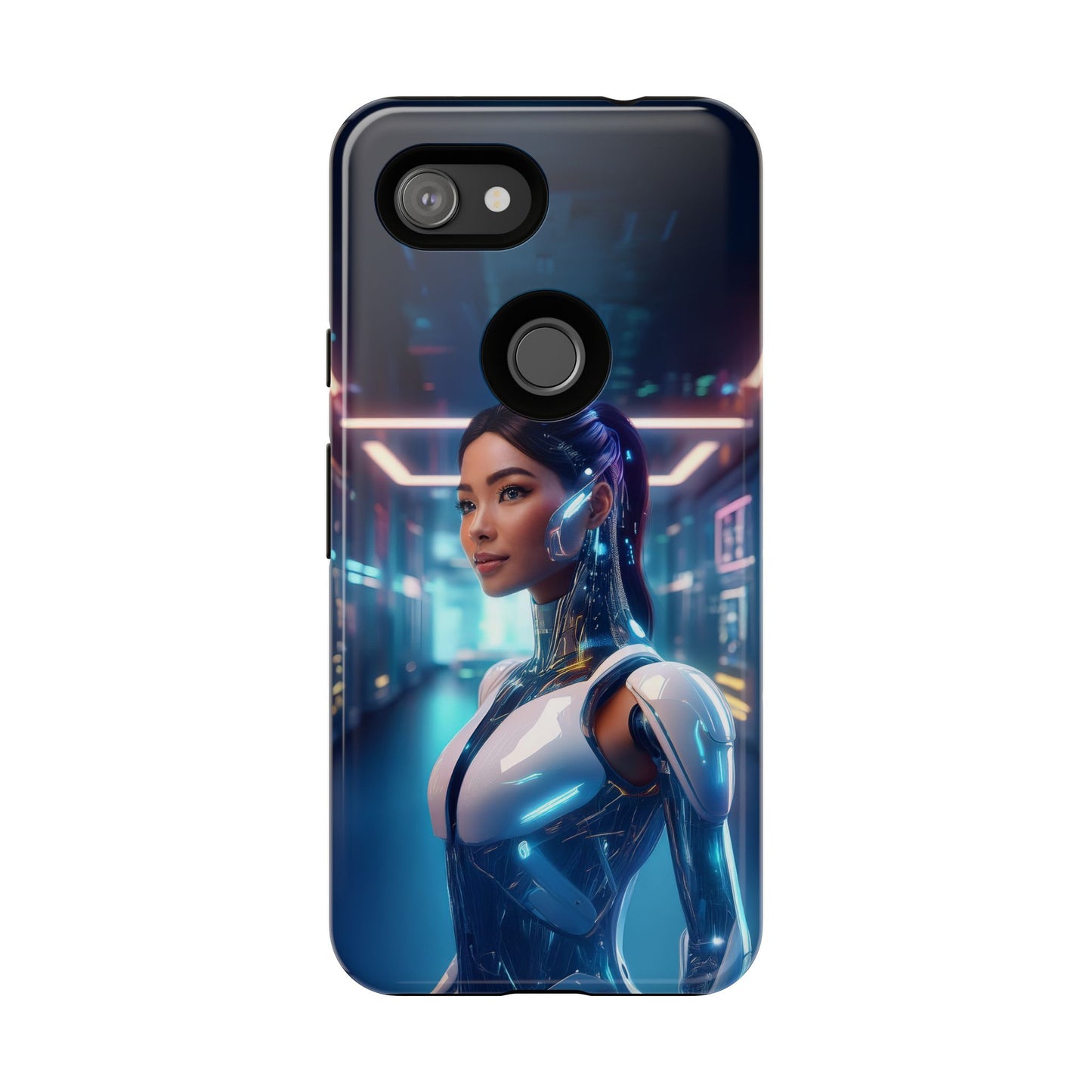 Futuristic Human Android Hybrid Cell Phone Case 005