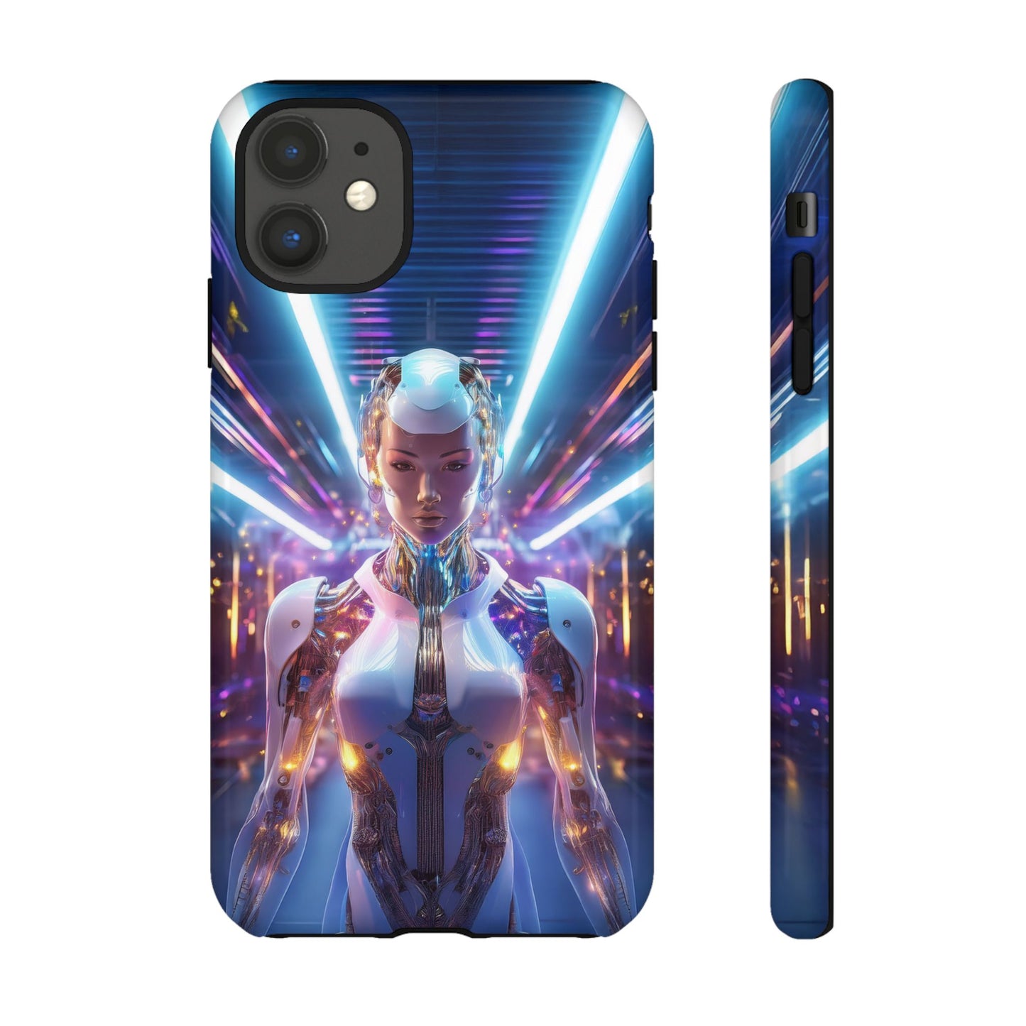 Futuristic Human Android Hybrid Cell Phone Case 007