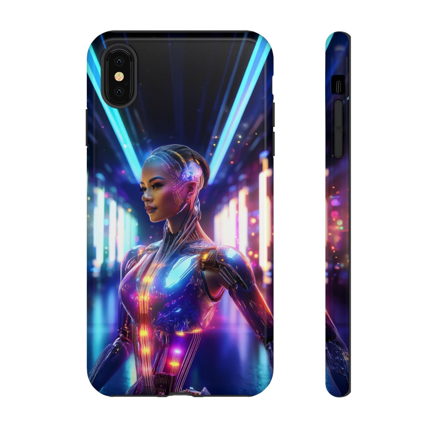 Futuristic Human Android Hybrid Cell Phone Case 010