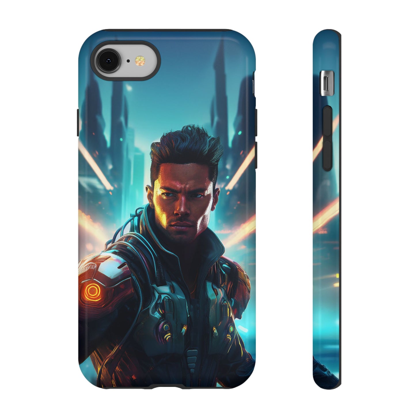 Futuristic Cyberpunk Male Cell Phone Case 015