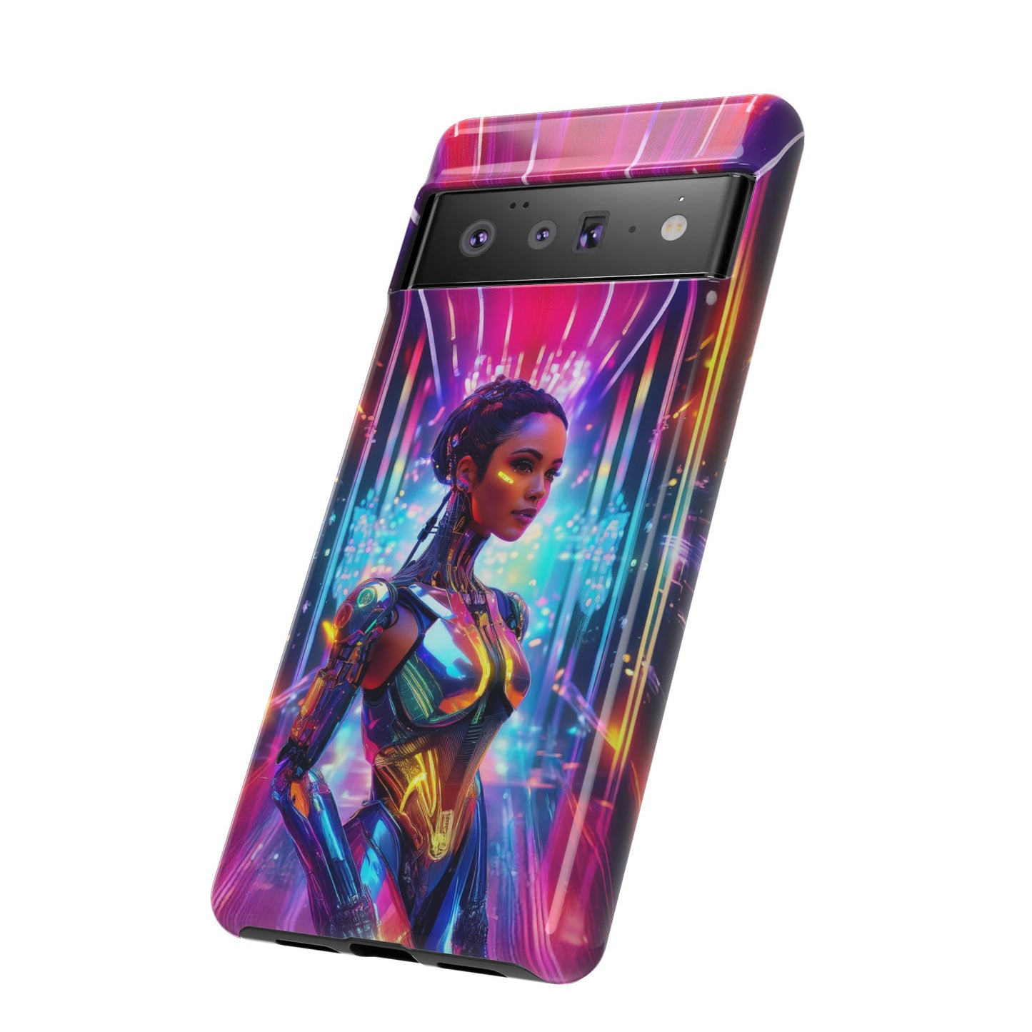 Futuristic Human Android Hybrid Cell Phone Case 006