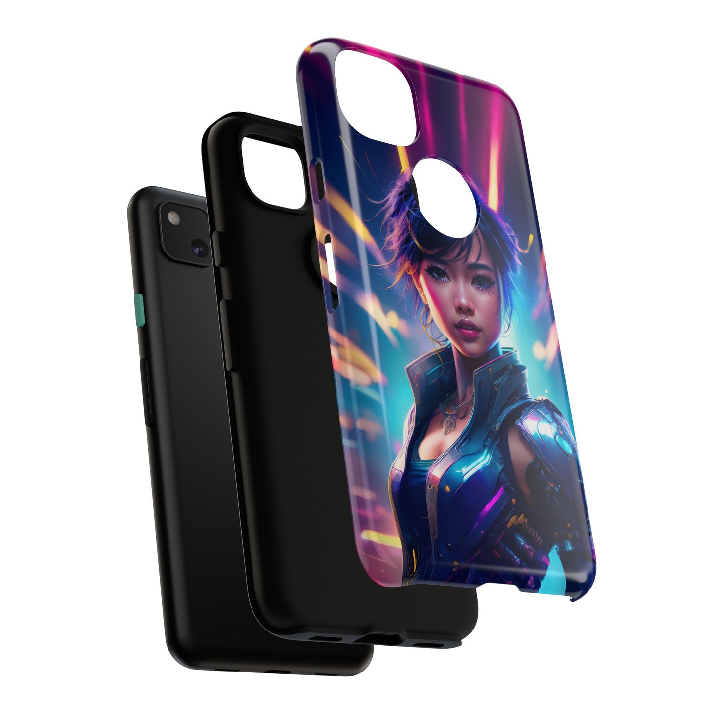 Futuristic Cyberpunk Female Cell Phone Case 024