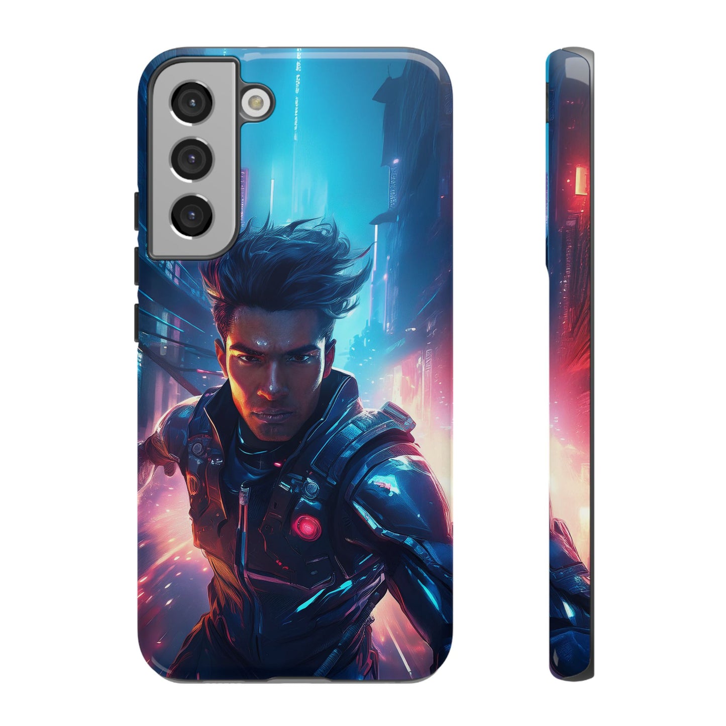 Futuristic Cyberpunk Male Cell Phone Case 017