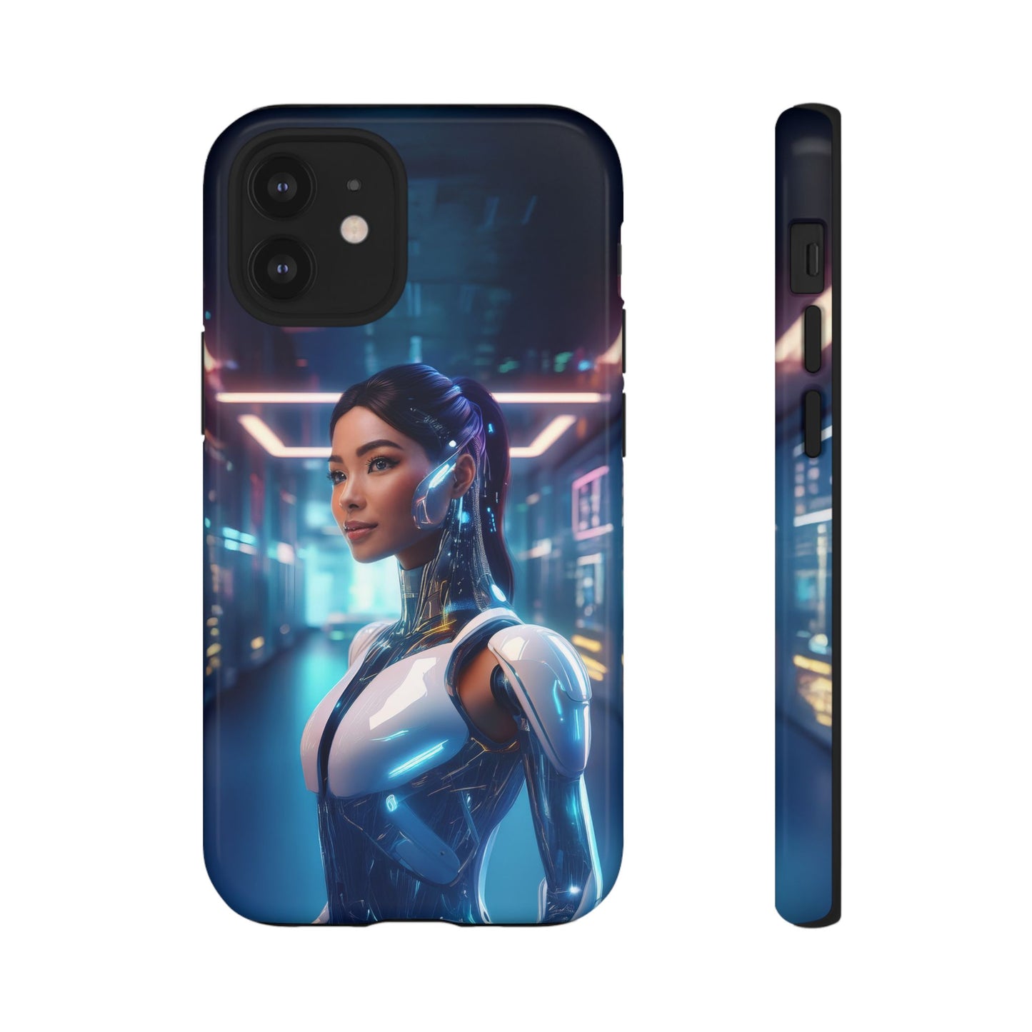 Futuristic Human Android Hybrid Cell Phone Case 005