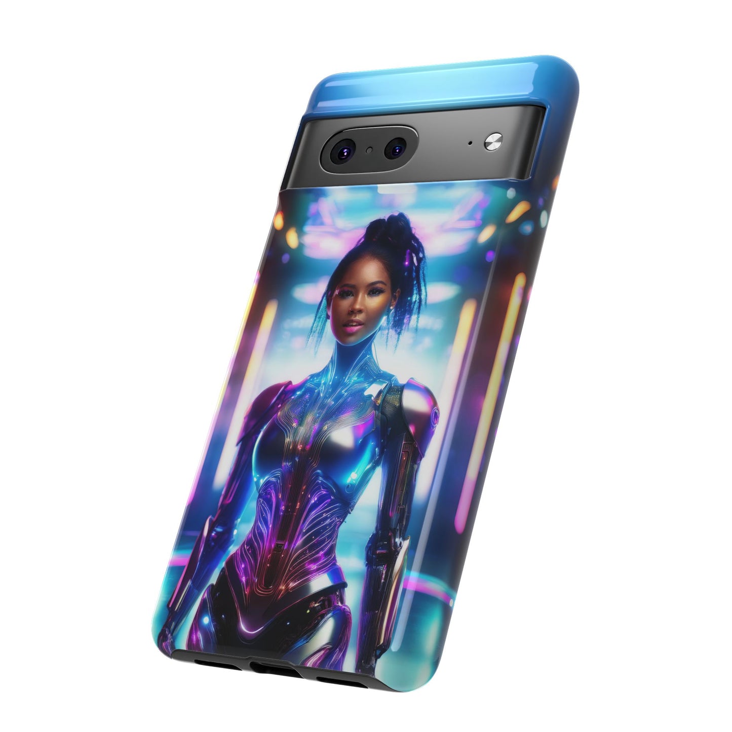 Futuristic Human Android Hybrid Cell Phone Case 009