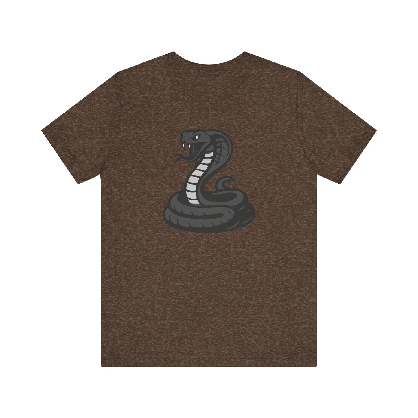 Cobra Snake Graphic Tee Dark Theme – Venomous Vector Design for Bold Streetwear Style