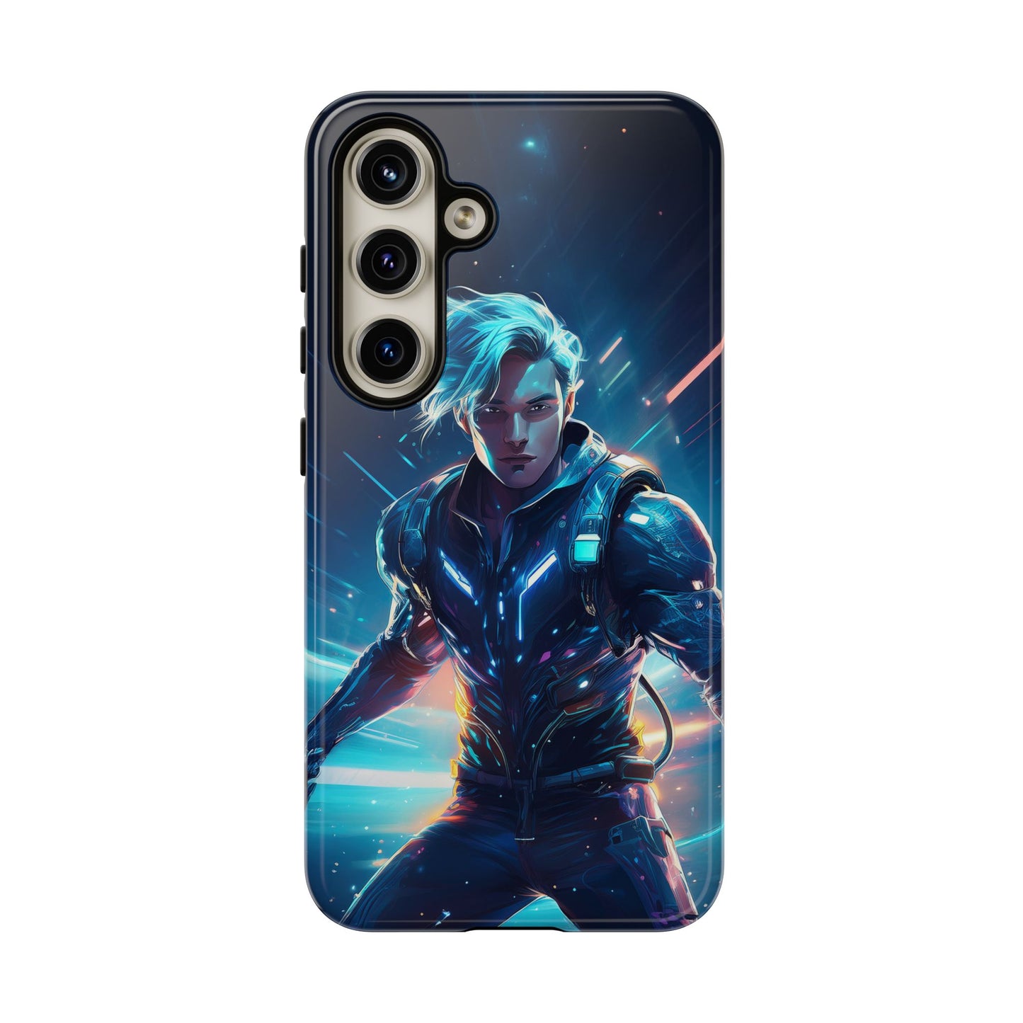 Futuristic Cyberpunk Male Cell Phone Case 024