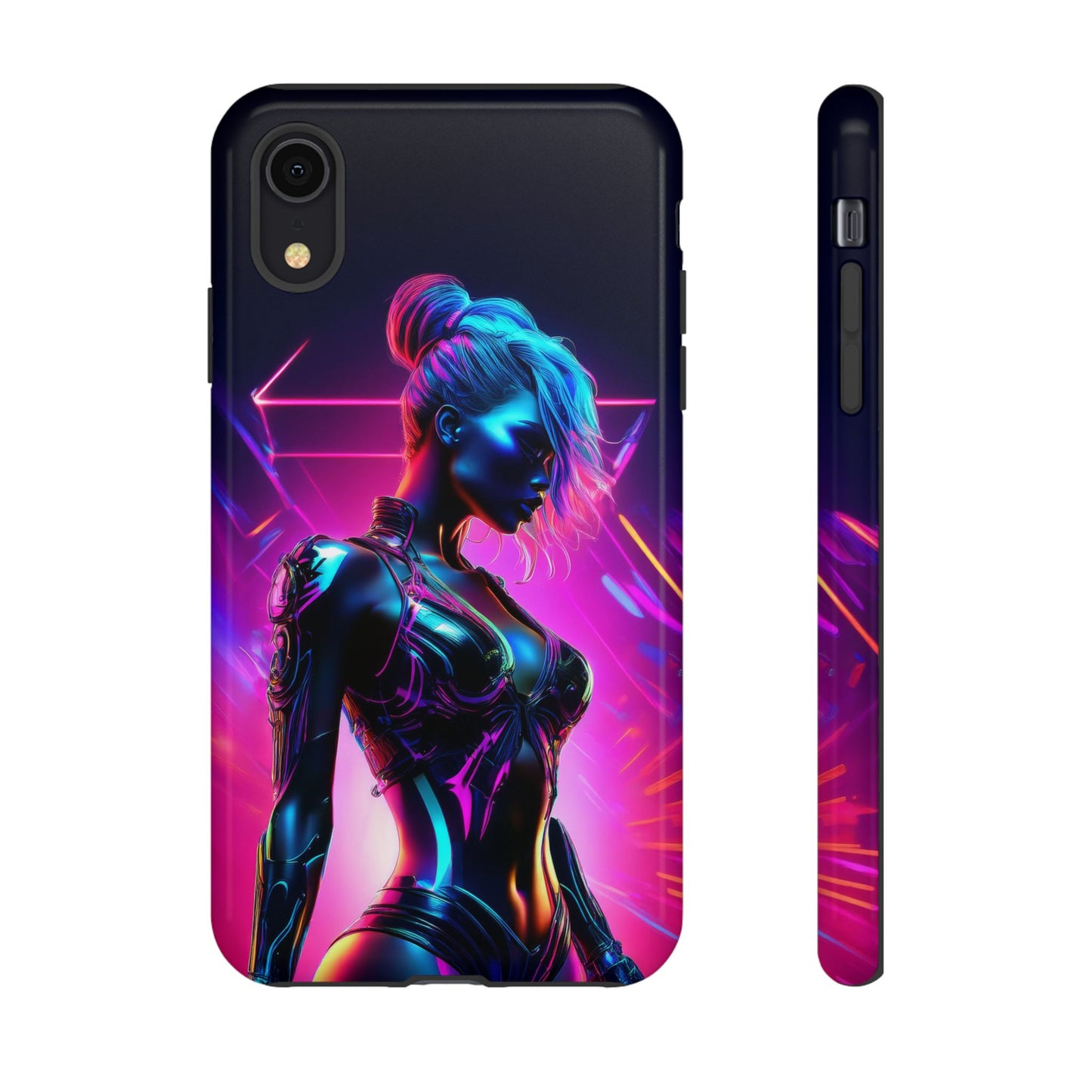 Futuristic Cyberpunk Female Cell Phone Case 017