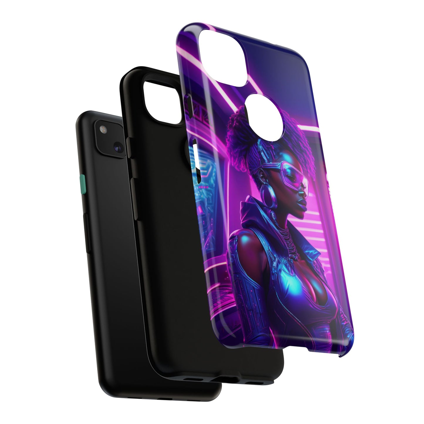 Futuristic Cyberpunk Female Cell Phone Case 004