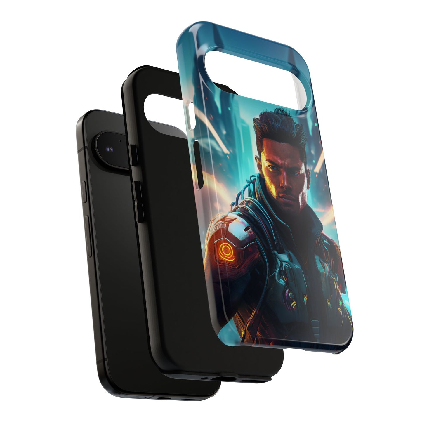 Futuristic Cyberpunk Male Cell Phone Case 015