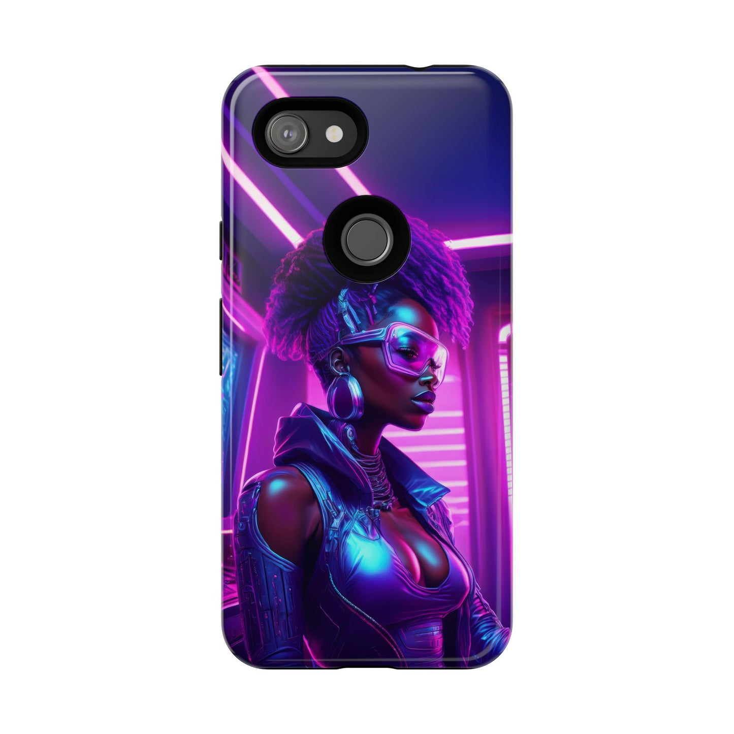 Futuristic Cyberpunk Female Cell Phone Case 004