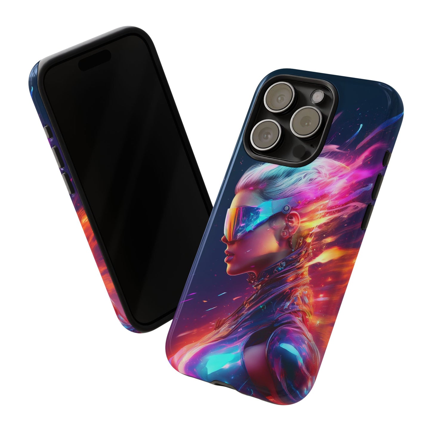 Futuristic Cyberpunk Female Cell Phone Case 025