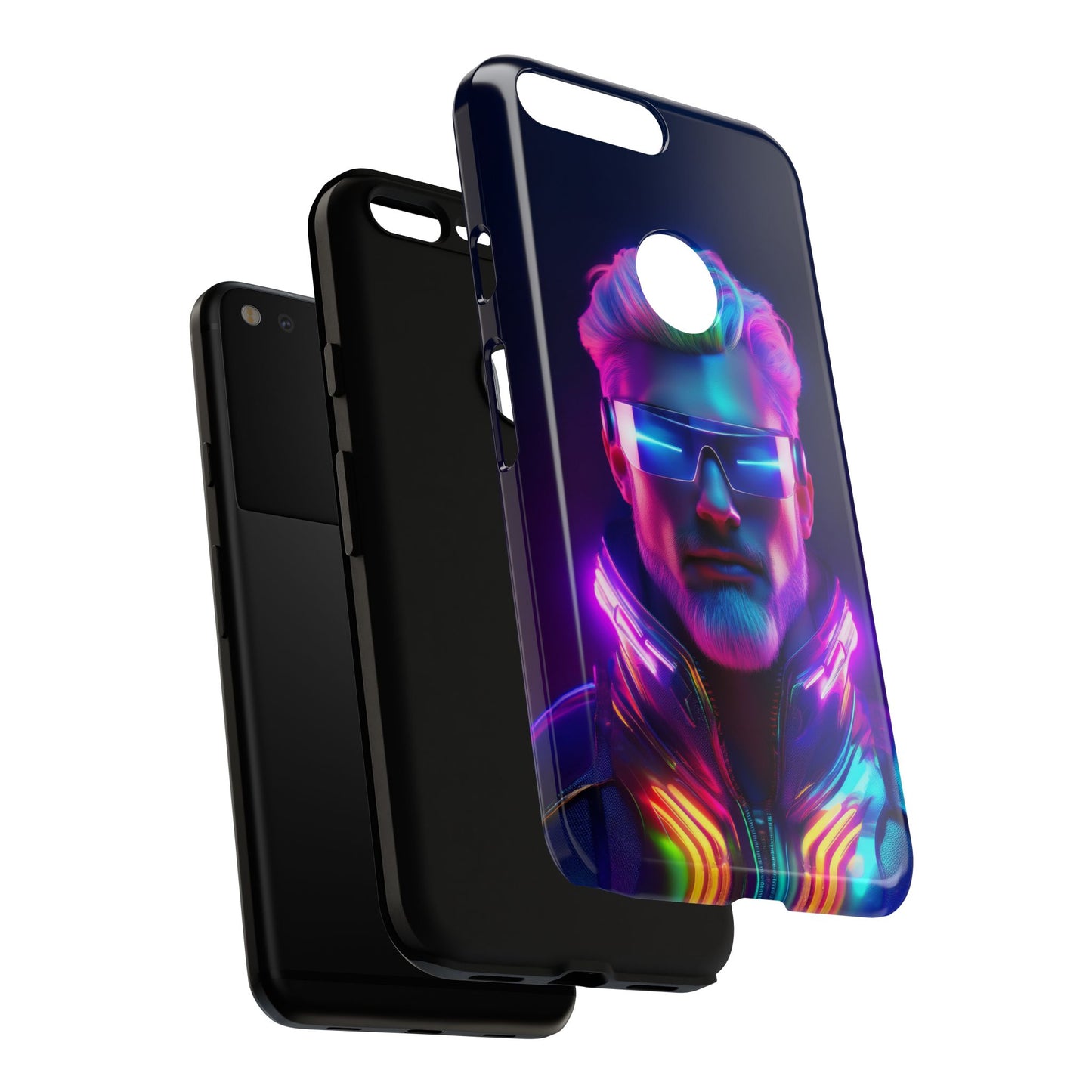 Futuristic Cyberpunk Male Cell Phone Case 026