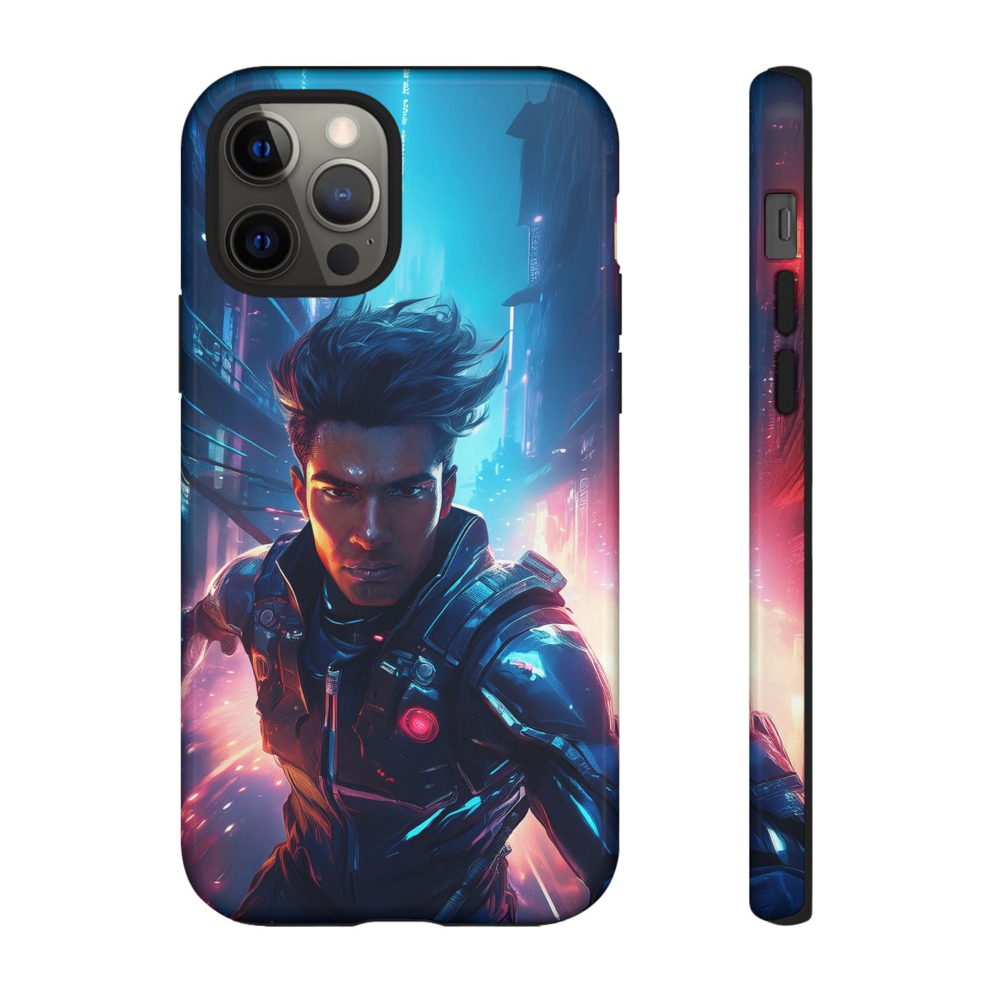 Futuristic Cyberpunk Male Cell Phone Case 017