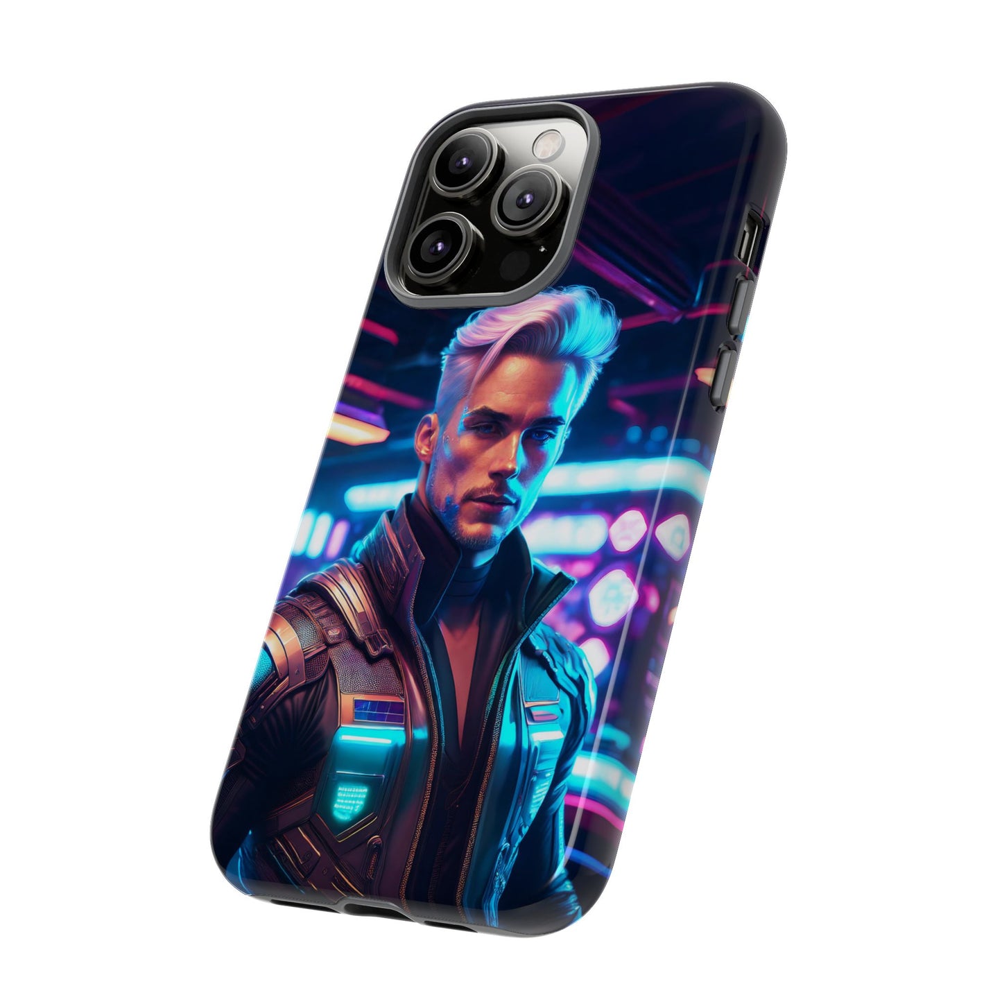 Futuristic Cyberpunk Male Cell Phone Case 008