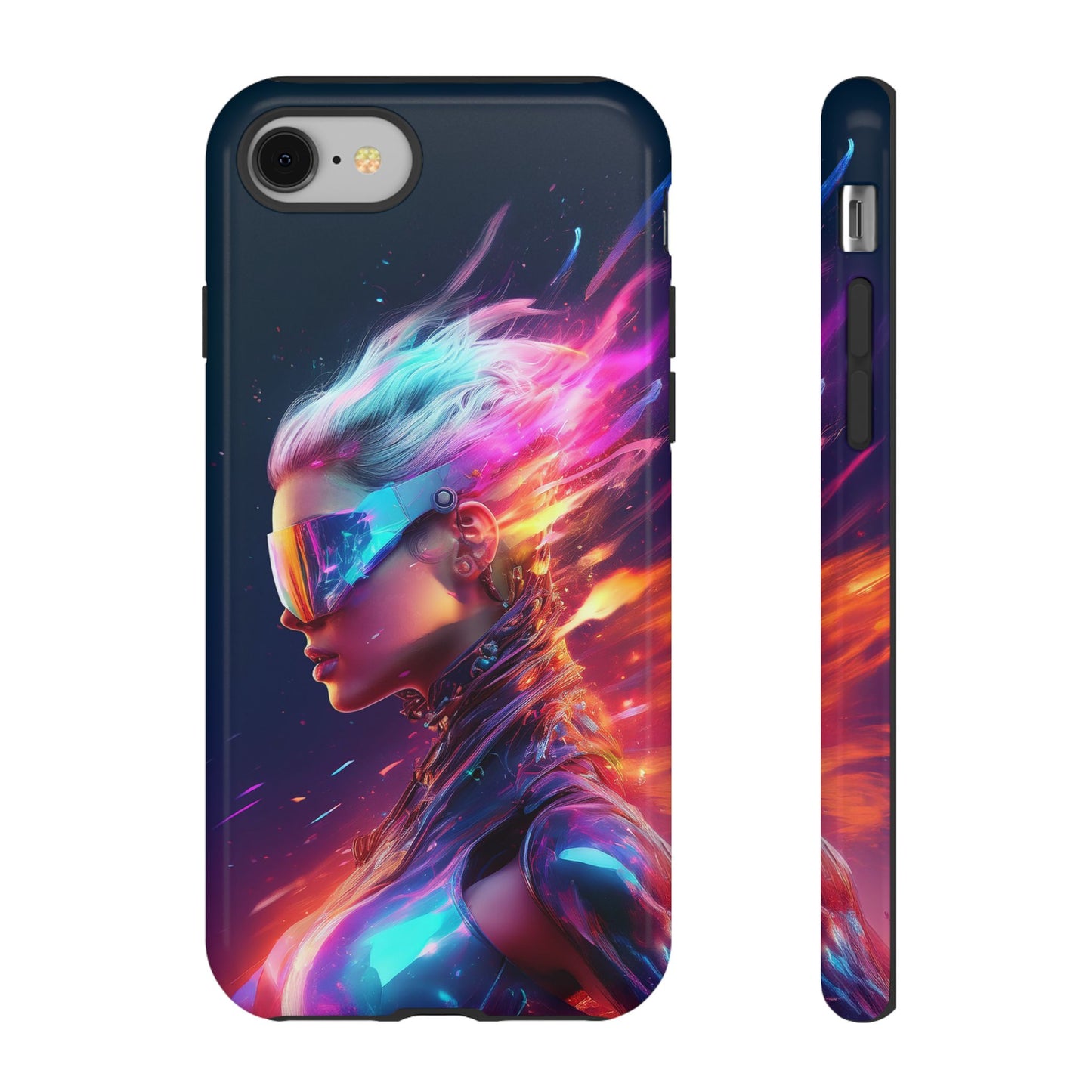 Futuristic Cyberpunk Female Cell Phone Case 025