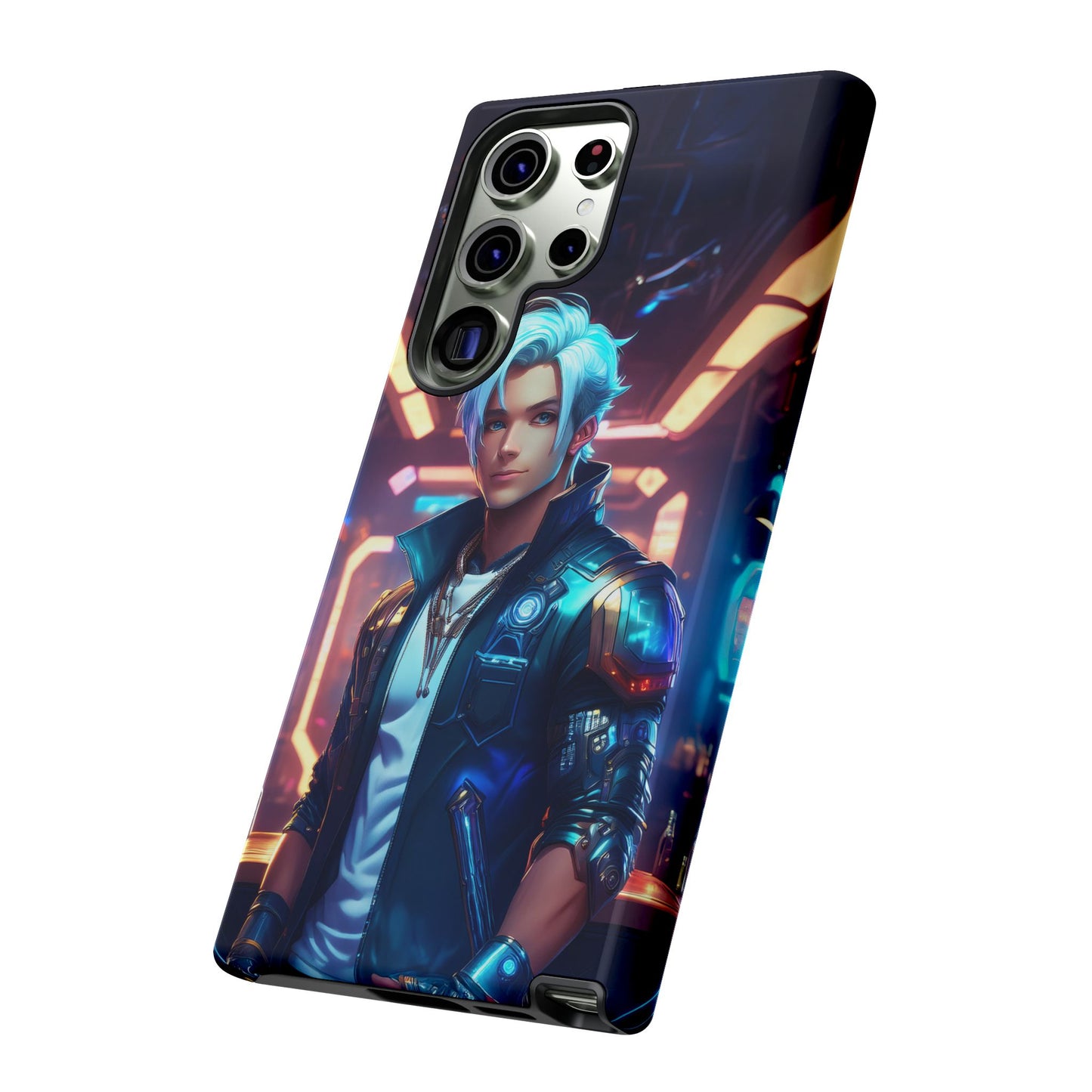 Futuristic Cyberpunk Male Cell Phone Case 009