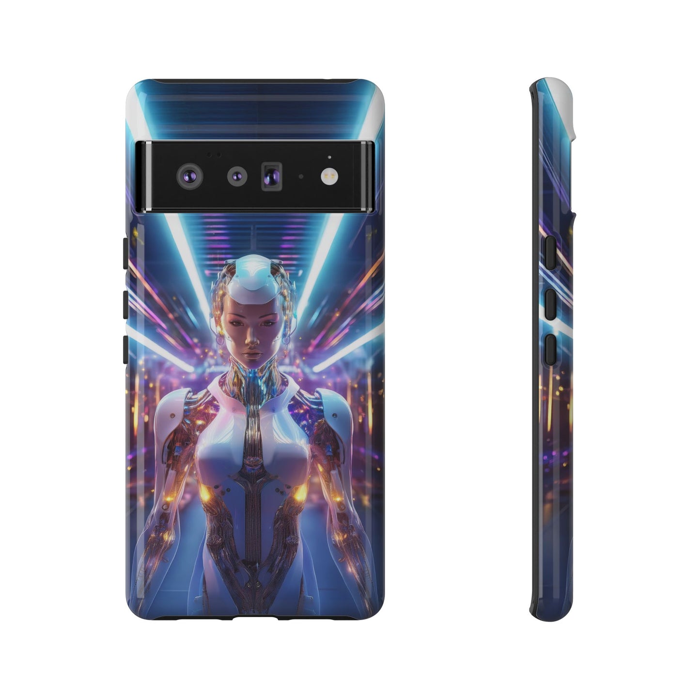 Futuristic Human Android Hybrid Cell Phone Case 007