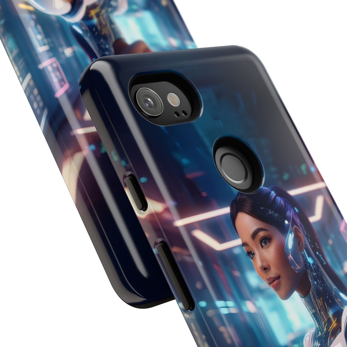 Futuristic Human Android Hybrid Cell Phone Case 005