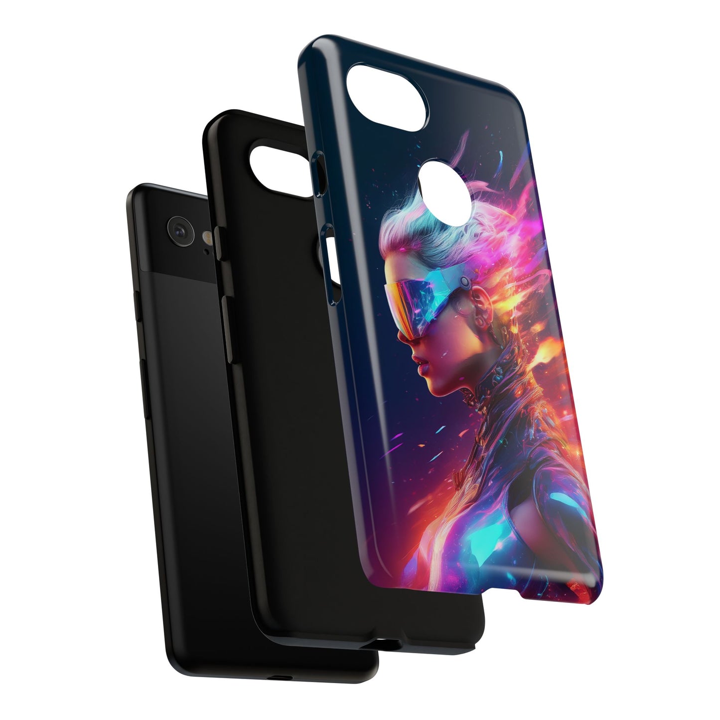 Futuristic Cyberpunk Female Cell Phone Case 025