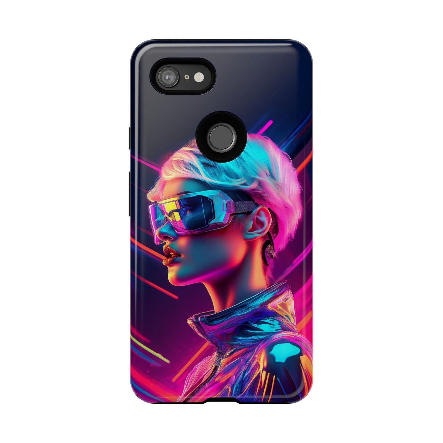 Futuristic Cyberpunk Female Cell Phone Case 031