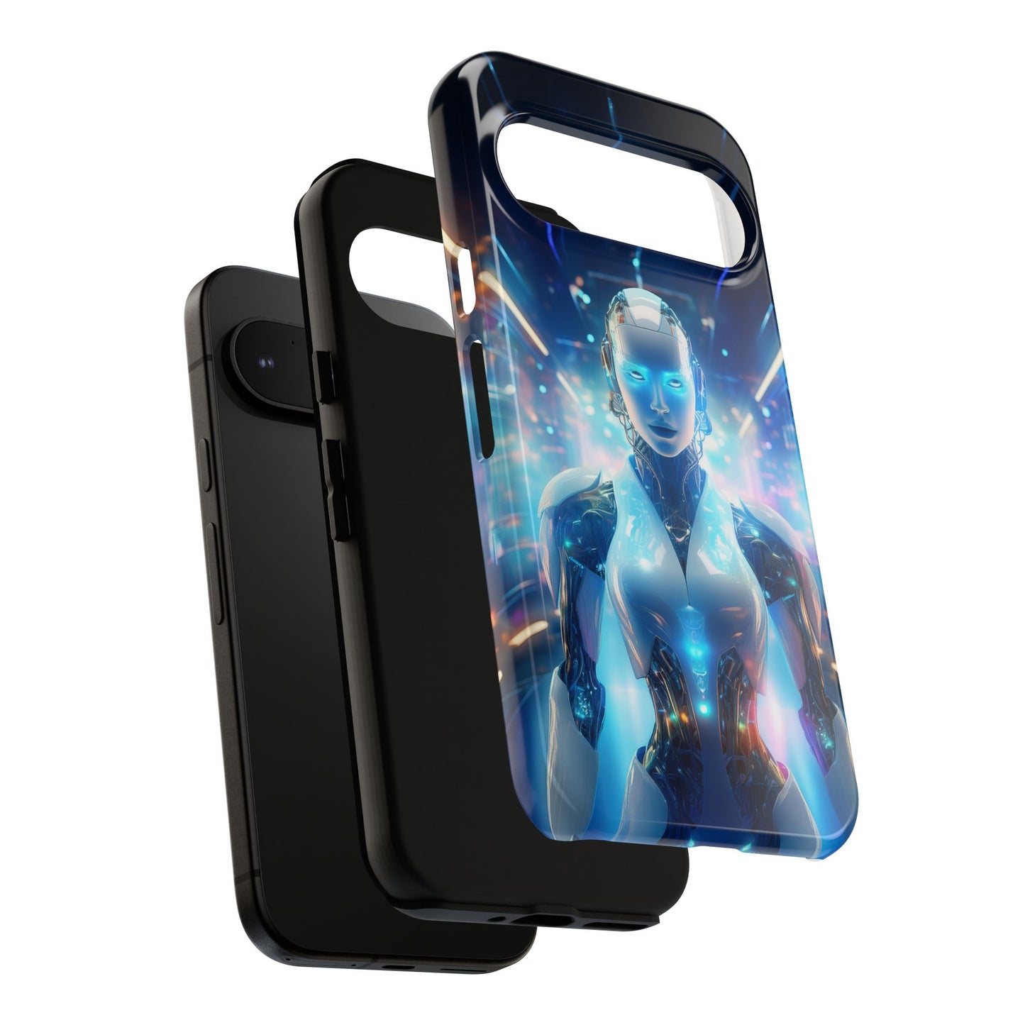 Futuristic Human Android Hybrid Cell Phone Case 012