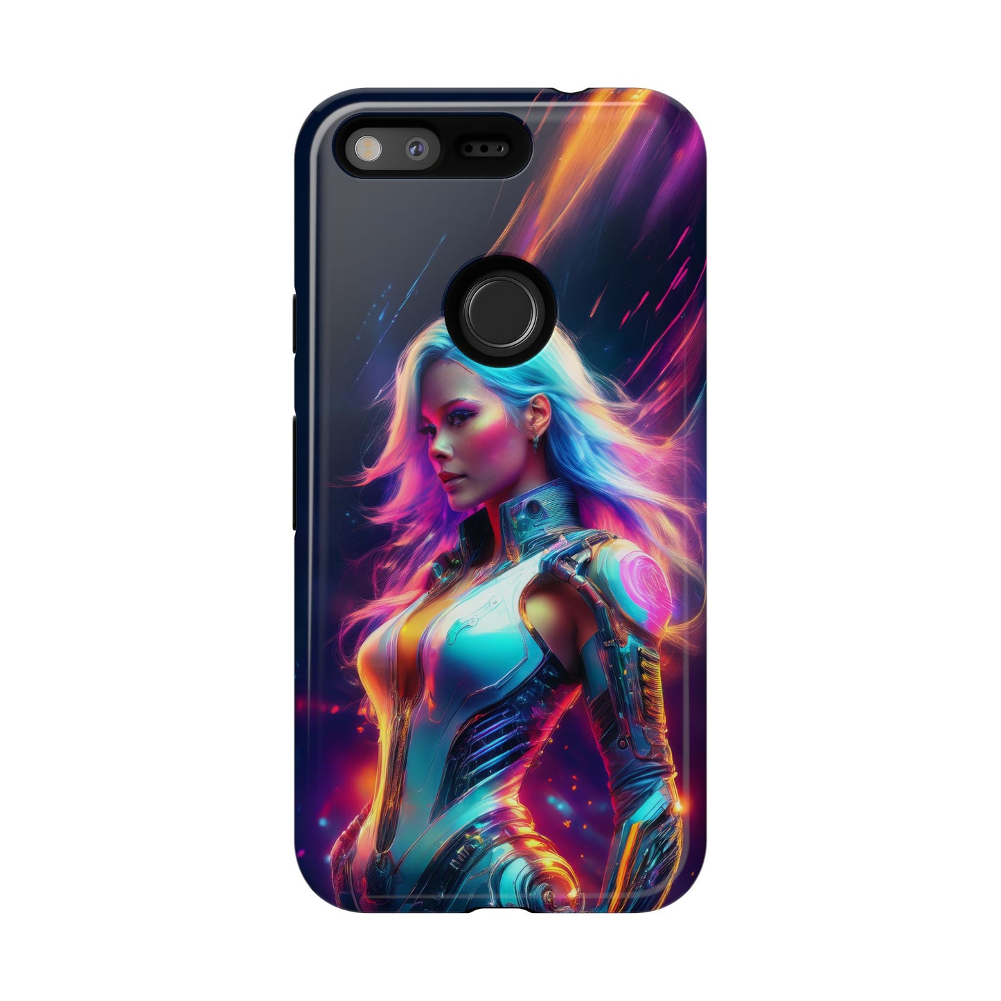 Futuristic Cyberpunk Female Cell Phone Case 012