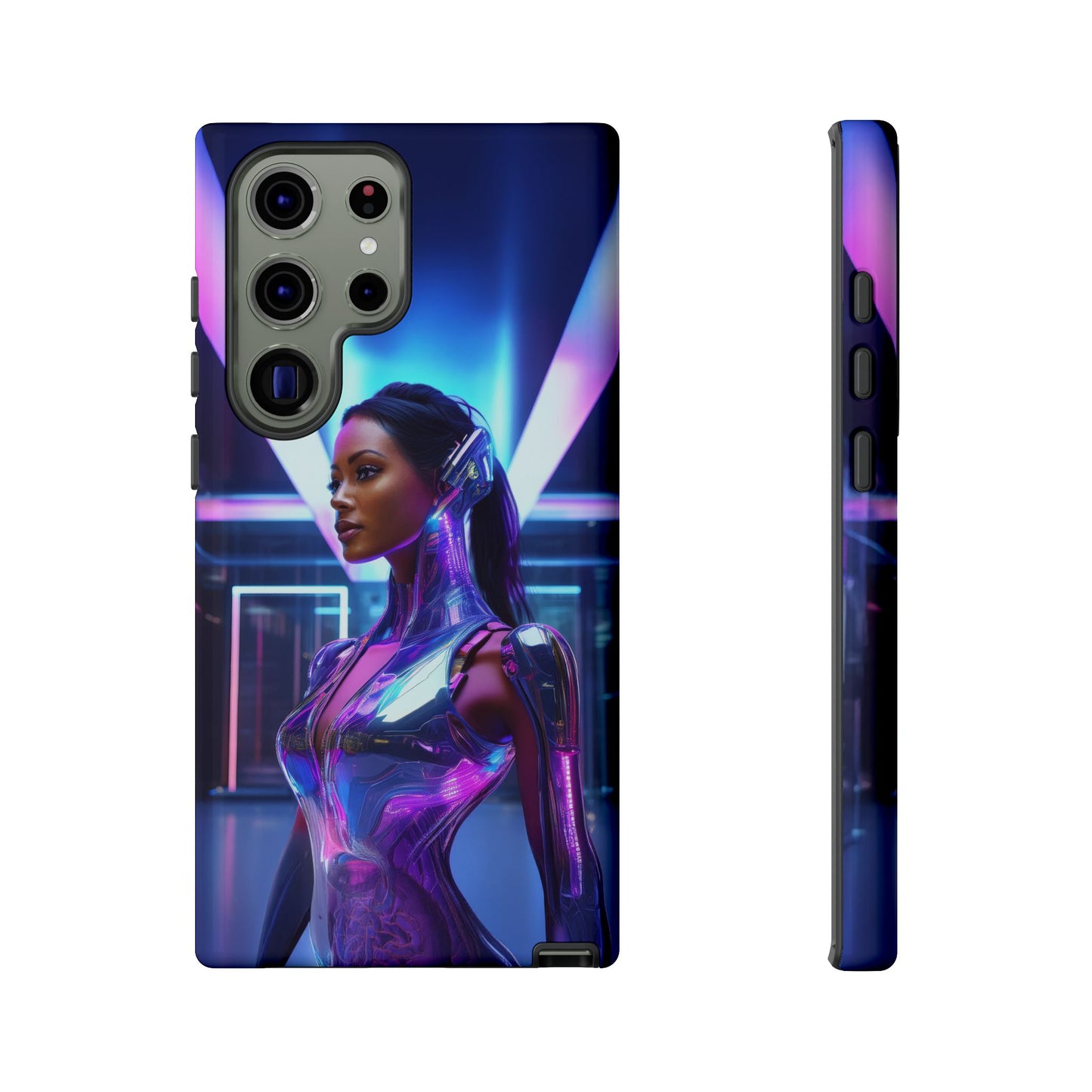 Futuristic Human Android Hybrid Cell Phone Case 017