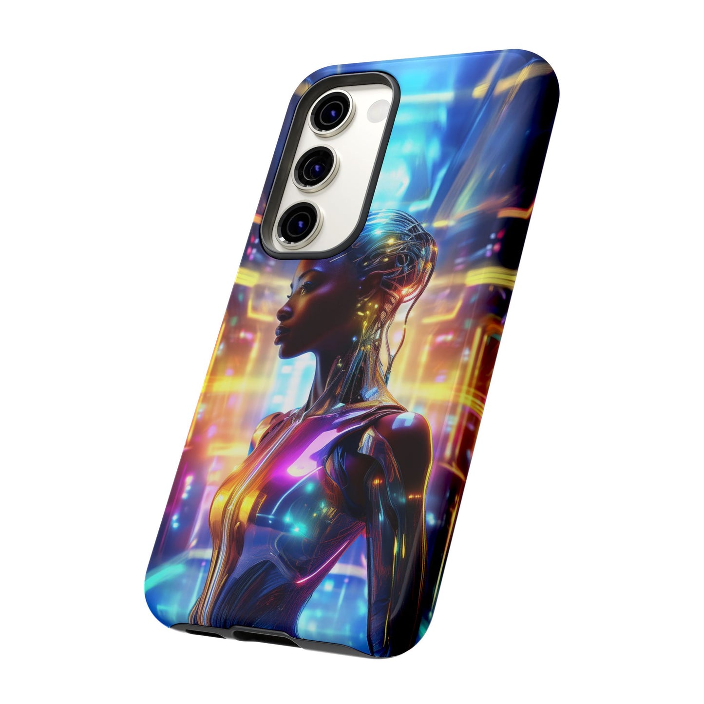 Futuristic Human Android Hybrid Cell Phone Case 011