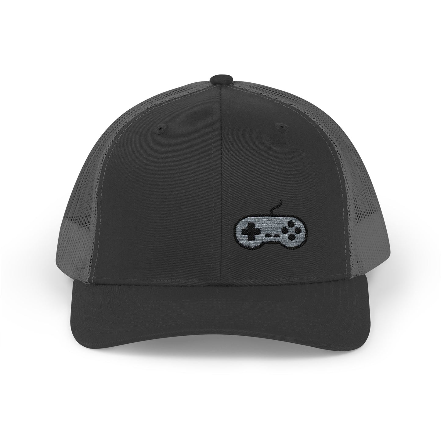 Retro Game Controller Trucker Hat – Embroidered Gamer Hat for Vintage Video Game Lovers and 90s Nostalgia