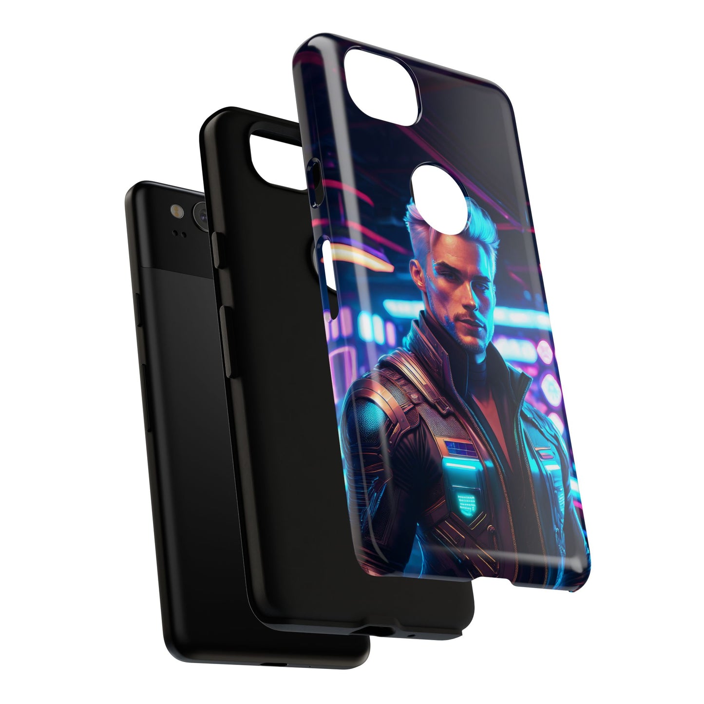 Futuristic Cyberpunk Male Cell Phone Case 008