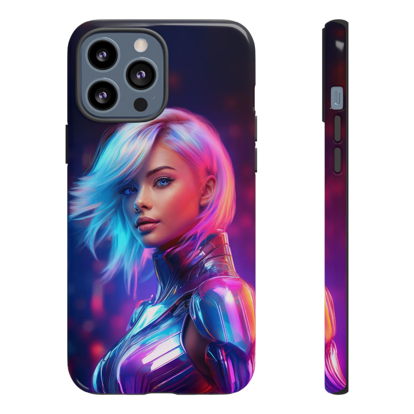 Futuristic Cyberpunk Female Cell Phone Case 028